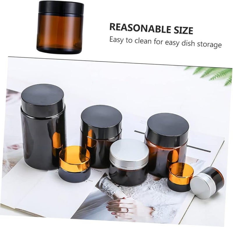15Pcs Small Refillable Glass Cream Bottles For Travel Skincare Lotion Storage - Image 4